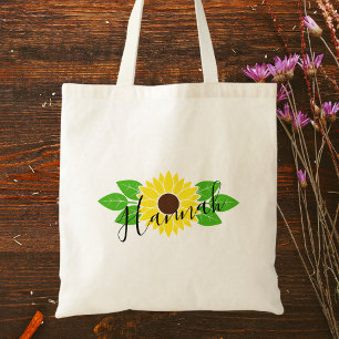 Elegant Chic Colourful Boho Watercolor Floral Tote Bag