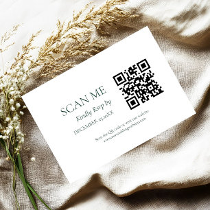 Elegant & Chic Emerald Green Green wedding RSVP Ca Card
