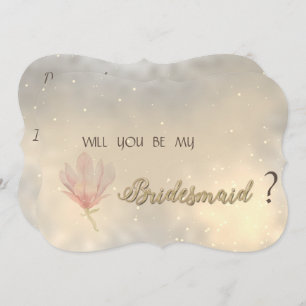 Elegant Chic  Floral Bridesmaid Card