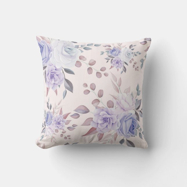 Elegant chic floral cushion (Front)