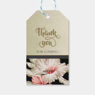 Elegant Chic Floral Thank You Gift Tags