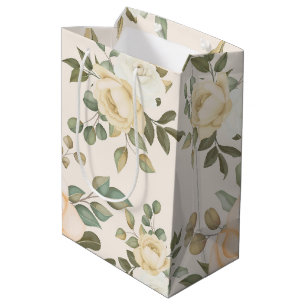 Elegant chic  flower medium gift bag