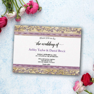 Elegant Chic Frame Luxury Script Formal Wedding Invitation