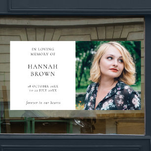 Elegant Chic Funeral Memorial Celebration of Life