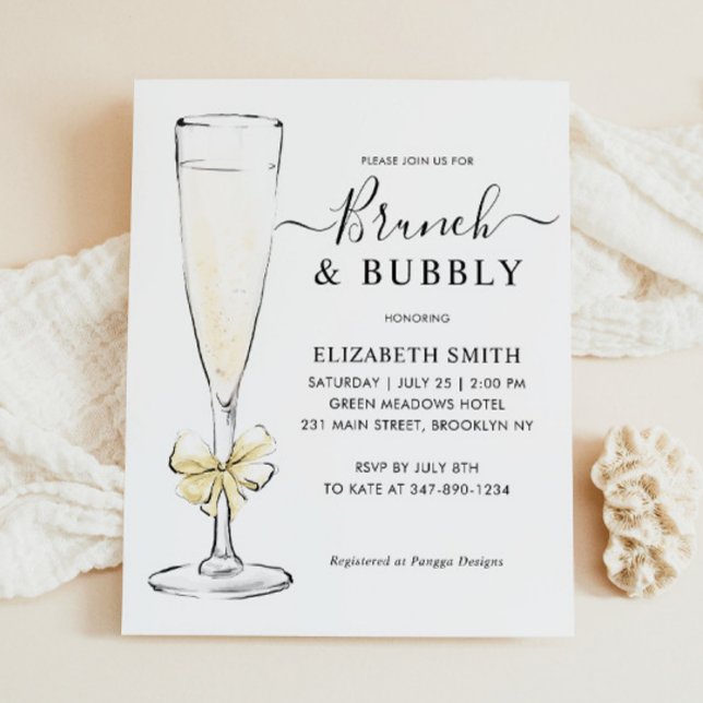 Elegant Chic Gold Brunch and Bubbly Bridal Shower (Creator Uploaded)