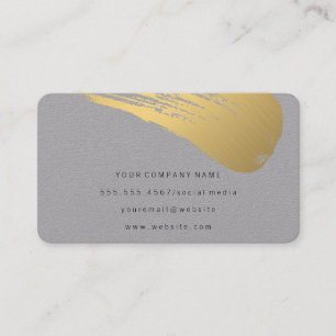 Elegant Chic Gold Brushed Business Card