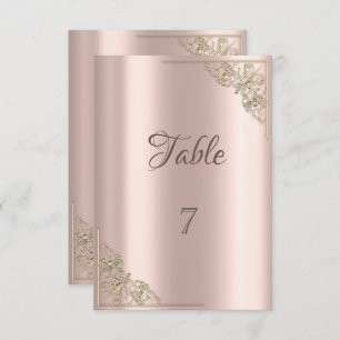 Elegant Chic Gold Frame Rose Gold Invitation