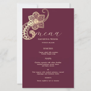 Elegant Chic Gold Paisley