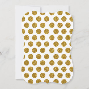 Elegant Chic Gold Polka Dots Glitter Photo Print