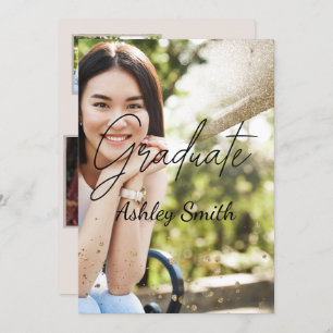 Elegant Chic  Graduation Invitation