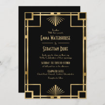 Elegant chic Great Gatsby Art Deco Wedding