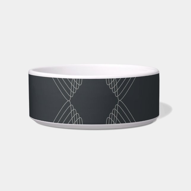 Elegant, chic, luxurious, simple line pattern bowl (Front)