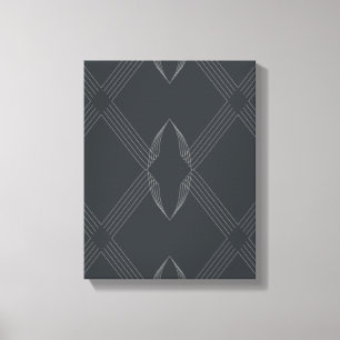 Elegant, chic, luxurious, simple line pattern canvas print