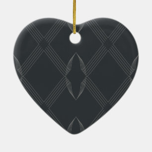 Elegant, chic, luxurious, simple line pattern ceramic tree decoration