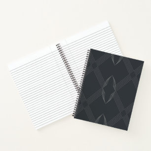 Elegant, chic, luxurious, simple line pattern notebook