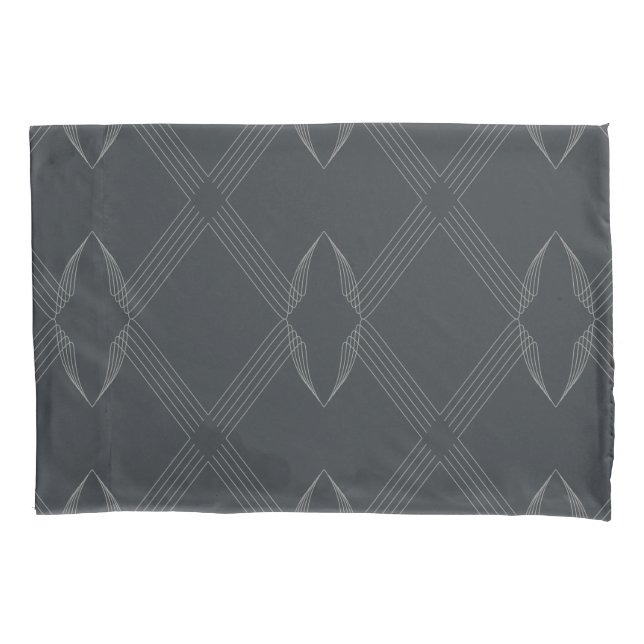 Elegant, chic, luxurious, simple line pattern pillowcase (Front)