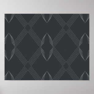 Elegant, chic, luxurious, simple line pattern poster