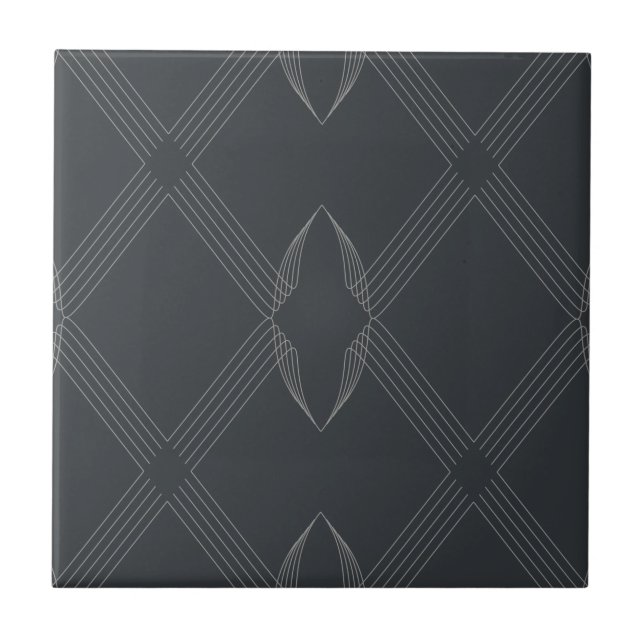 Elegant, chic, luxurious, simple line pattern tile (Front)