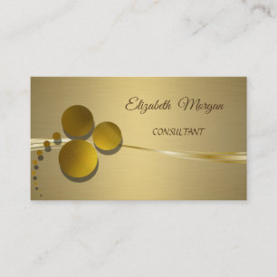 Elegant Chic Luxury Faux Gold Business Card