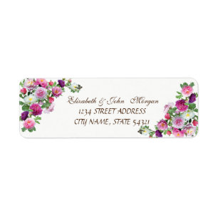 Elegant  Chic Luxury -Roses  Address Label