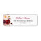 Elegant Chic Marsala Burgundy Floral Address