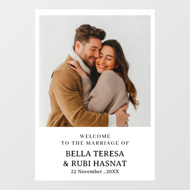 Elegant Chic Minimalist Wedding Welcome Design (Sheet)