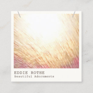 Elegant Chic Modern Necklace Display  Square Busin Business Card