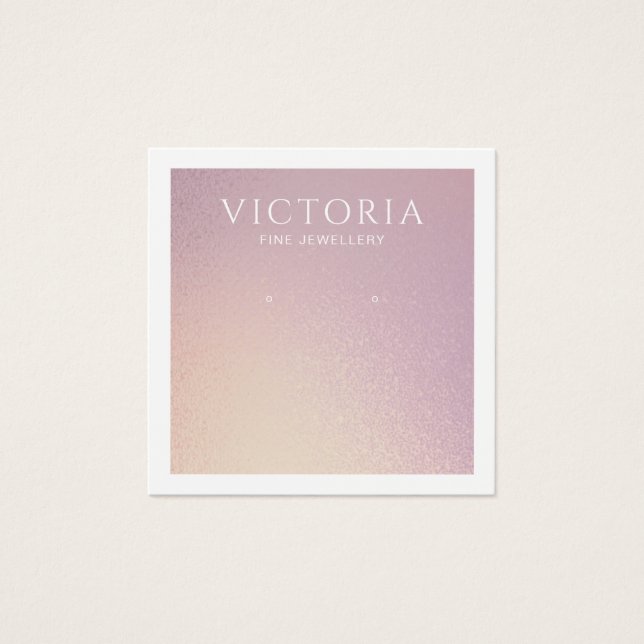 Elegant Chic Ombre Earring Display Card (Front)