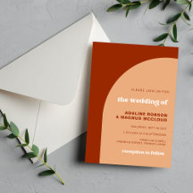 Elegant Chic Peach Terracotta Arch Boho Wedding