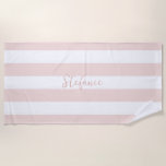 Elegant chic Pink stripe bridal shower gifts Beach Towel<br><div class="desc">Elegant chic Pink stripe bridal shower gifts Beach Towel.
Matching items are available.</div>