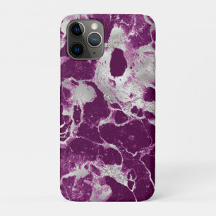 Elegant Chic Purple Violet Abstract Pattern Case-Mate iPhone Case