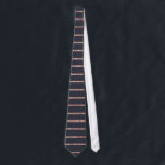 Elegant Chic Rose Gold Stripes and Navy Blue Tie<br><div class="desc">This elegant and trendy faux printed rose gold stripes on navy blue is perfect for the classy and sophisticated woman. Its stylish and swanky print is great for many gifts and occasions; for yourself,  your friends,  or your family. Enjoy this simple but gorgeous design for your next purchase!</div>