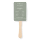 Elegant Chic Sage Green Wedding Ceremony Program