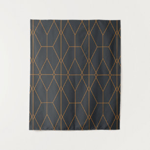 Elegant, chic, simple, luxurious line pattern art tapestry