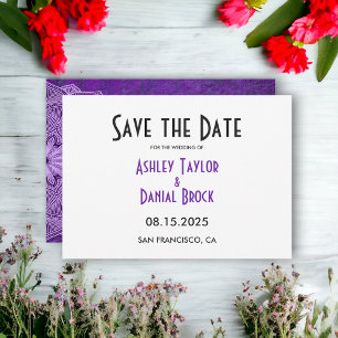 Elegant Chic Simple Minimalist Script Wedding Save The Date