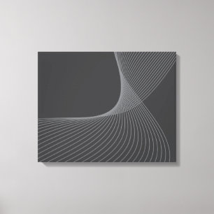 Elegant, chic, simple, modern graphic pattern art canvas print