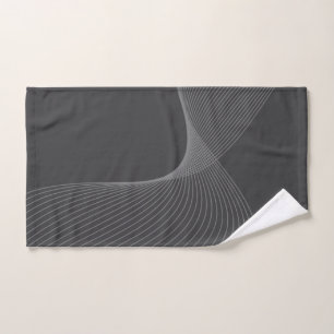 Elegant, chic, simple, modern graphic pattern art hand towel