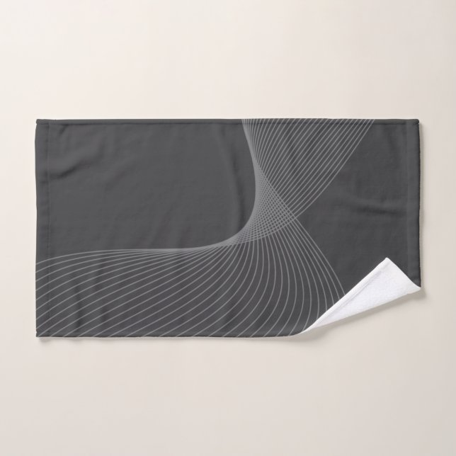 Elegant, chic, simple, modern graphic pattern art hand towel (Hand Towel)