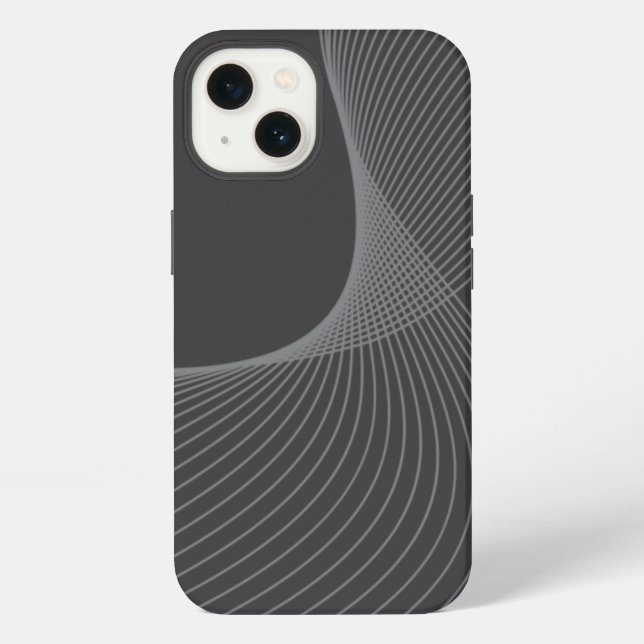 Elegant, chic, simple, modern graphic pattern art iPhone case (Back)