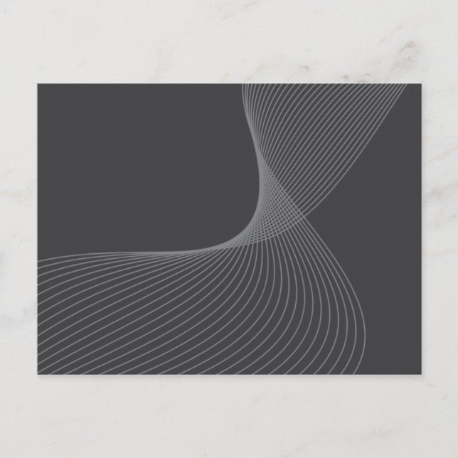 Elegant, chic, simple, modern graphic pattern art postcard (Front)