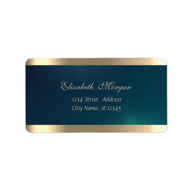 Elegant Chic  Sophisticated,Green Gold Label (Front)