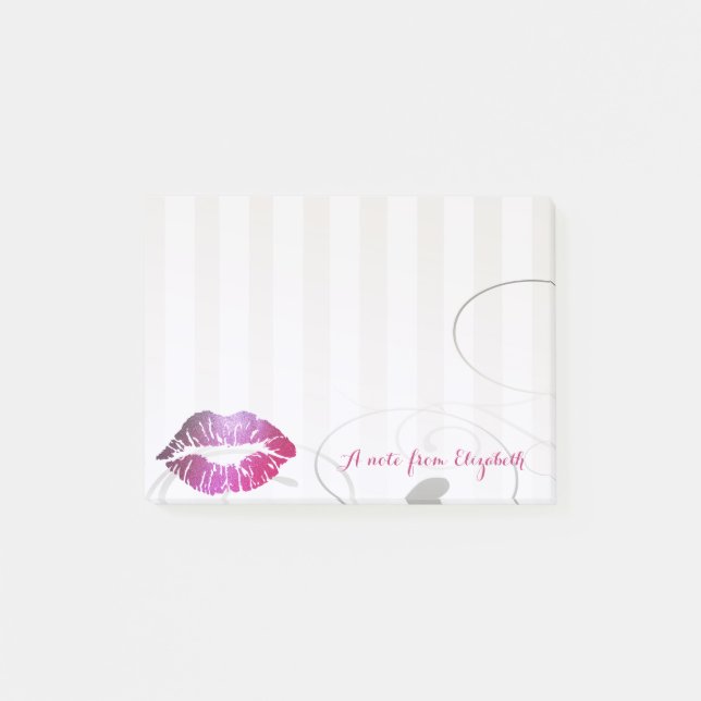 Elegant Chic  Stylish Girly , Lips Post-it Notes (Front)