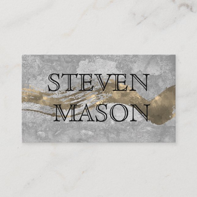 Elegant Chic Texture Business Card (Front)