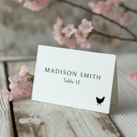 Elegant Chic Typography Wedding Menu Choice Icon
