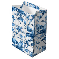Elegant Chic Vintage Blue Rose Floral