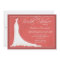 Elegant chic wedding dress bridal shower invite