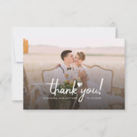 Elegant Chic Wedding Photo Hand-Lettered