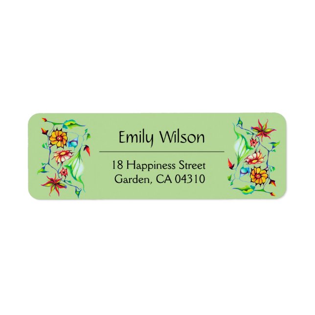 Elegant Chic Whimsical Enchanting  Exotic Floral (Front)