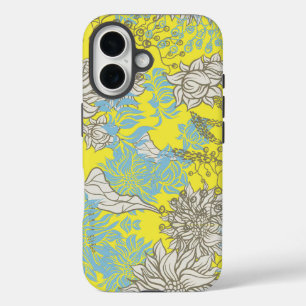 Elegant Chic Wildflower Yellow iPhone 16 Case