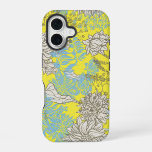 Elegant Chic Wildflower Yellow iPhone 16 Case
